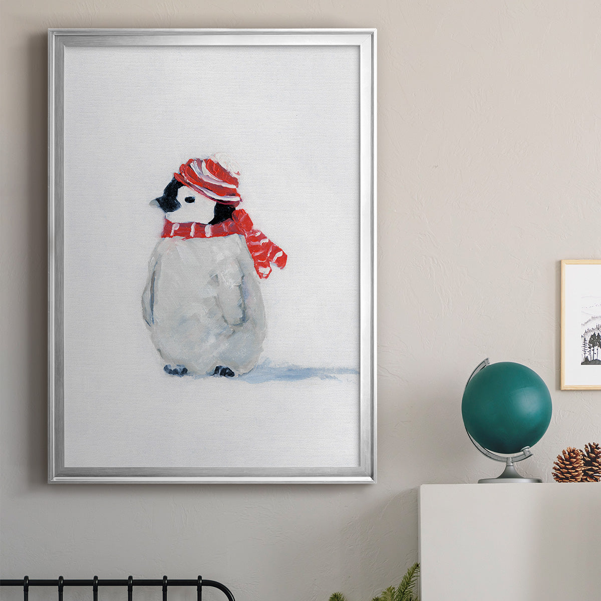 Penguin Play II Premium Framed Print - Ready to Hang