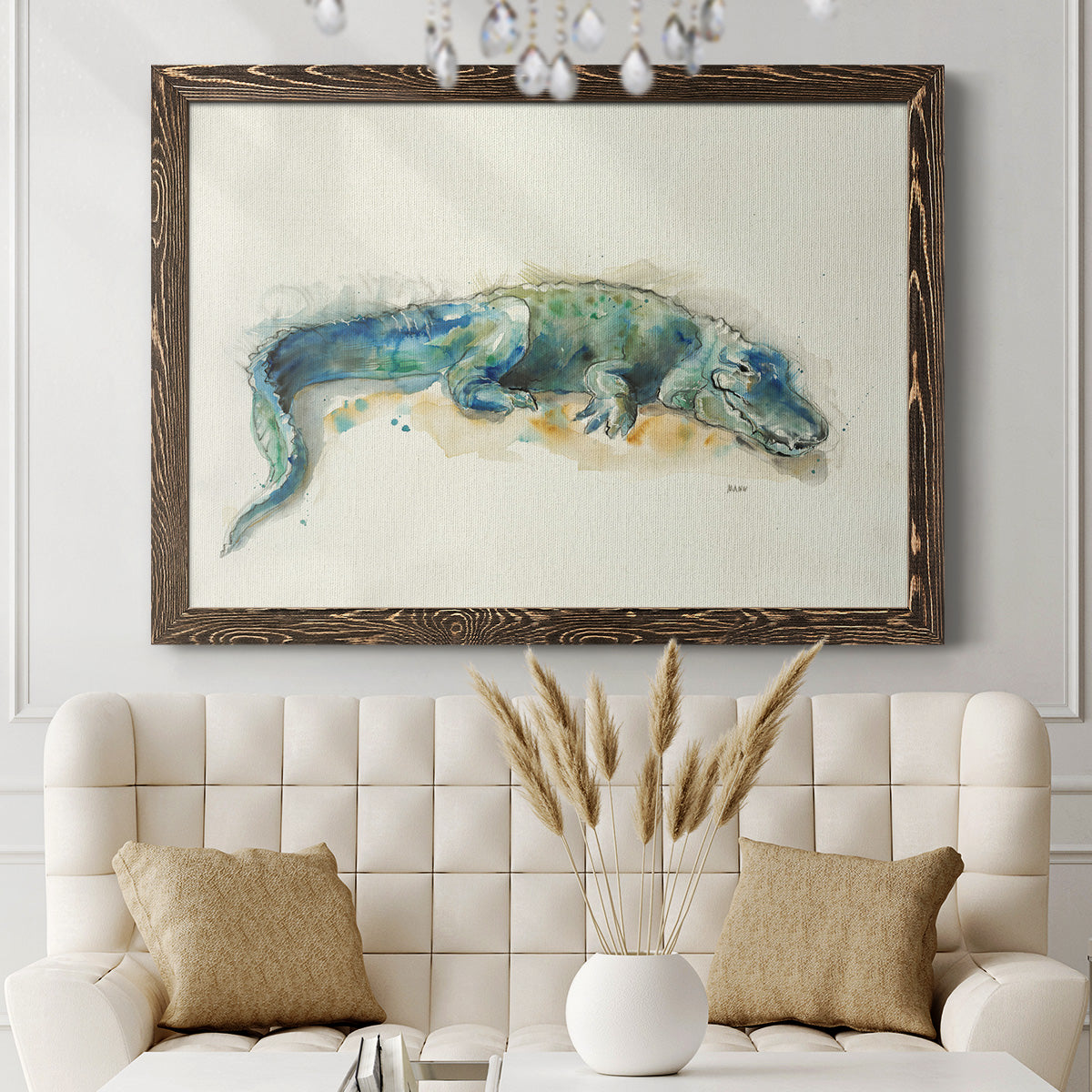 Alligator-Premium Framed Canvas - Ready to Hang