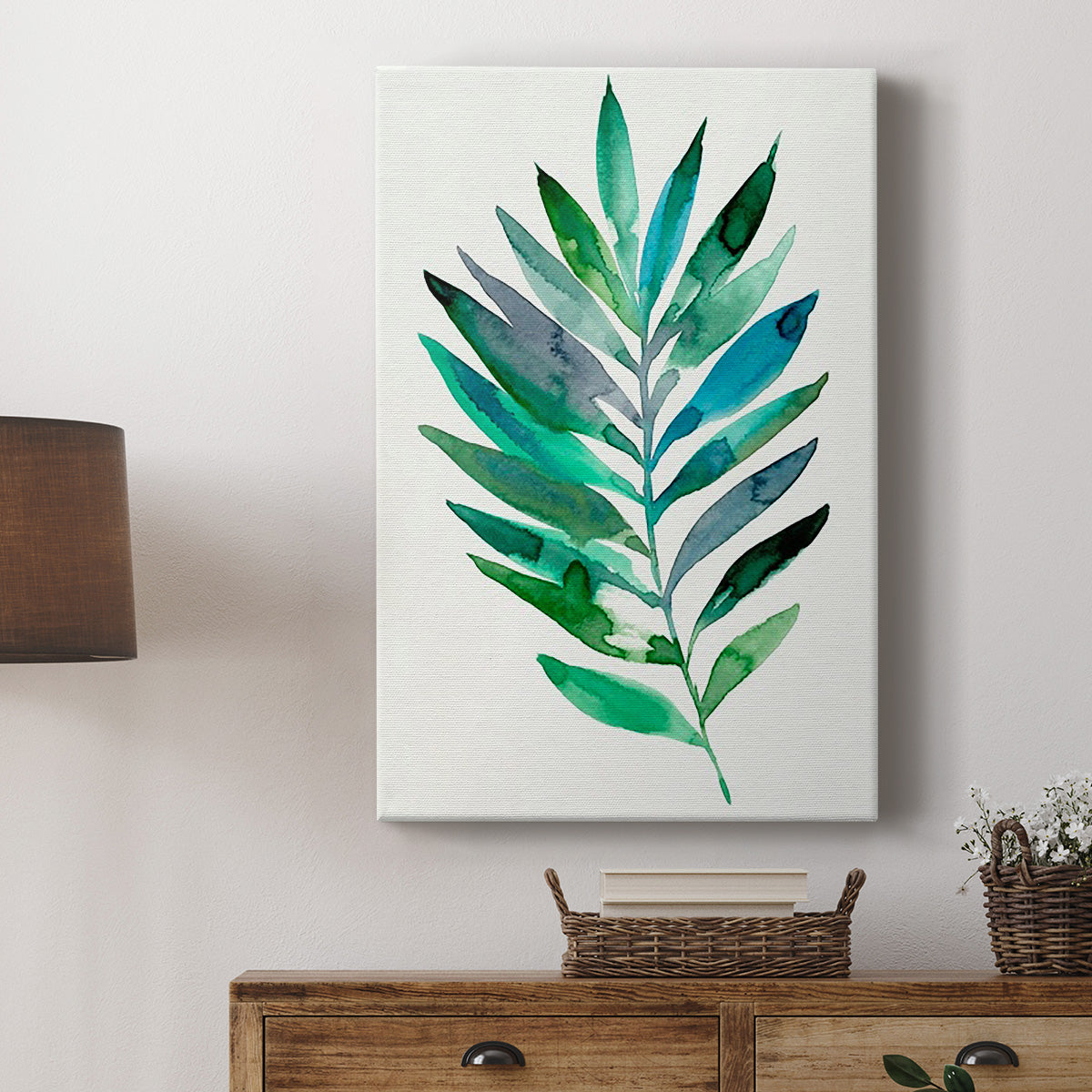 Palm Frond Flow III Premium Gallery Wrapped Canvas - Ready to Hang