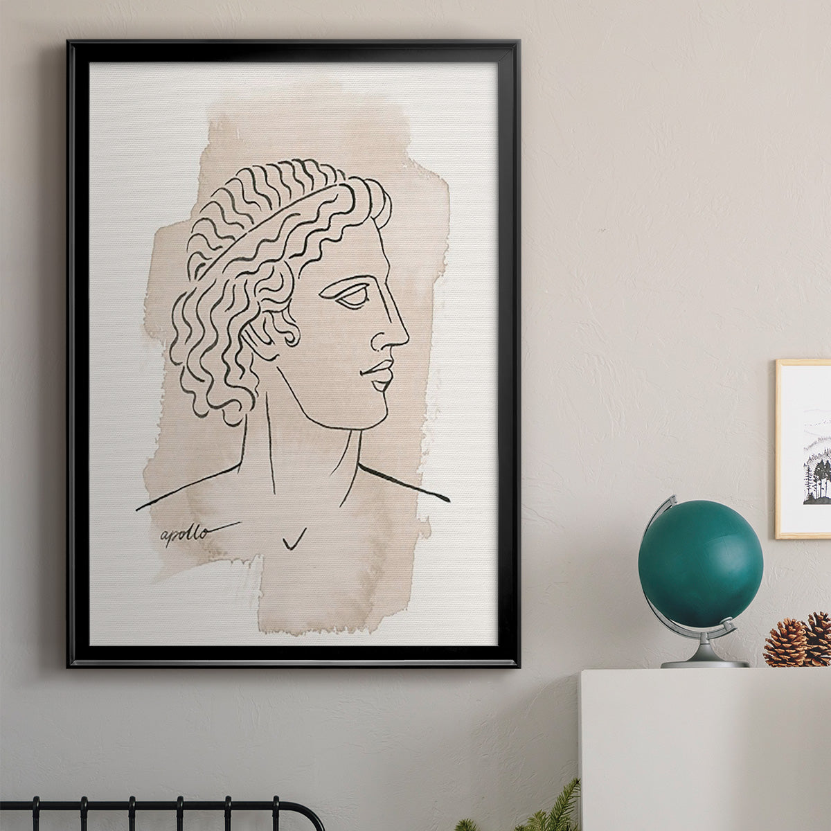 Greek Busts IV Premium Framed Print - Ready to Hang