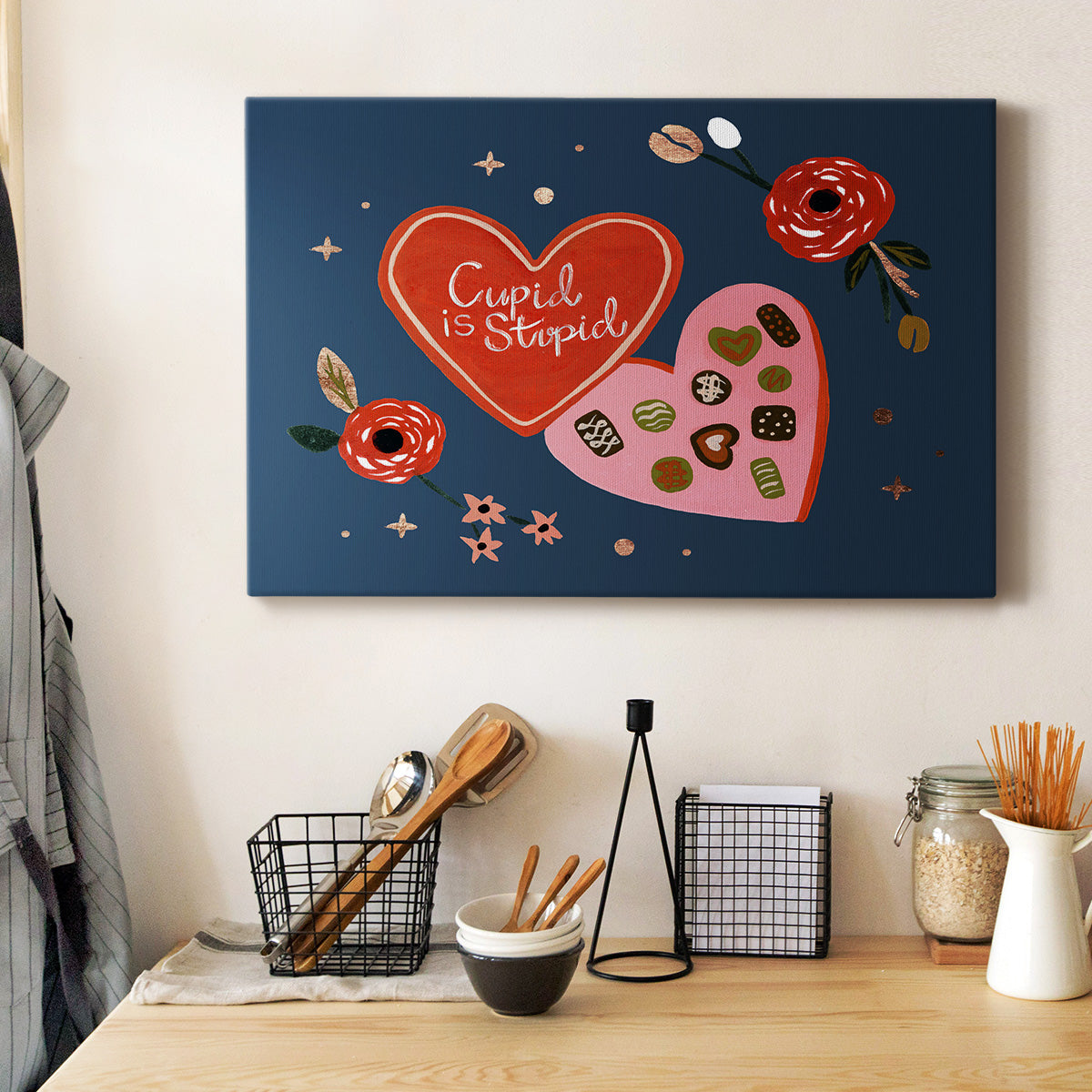 Happy Galentine II Premium Gallery Wrapped Canvas - Ready to Hang
