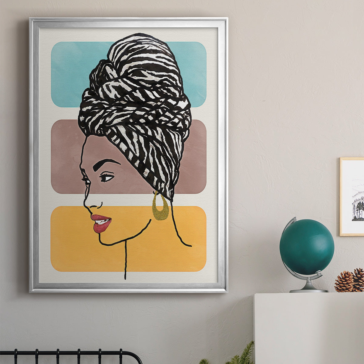 Head Wrap II Premium Framed Print - Ready to Hang