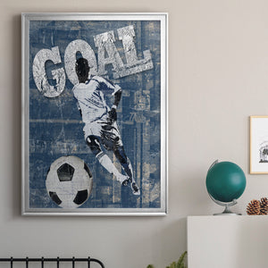 Goal Scorer Premium Framed Print - Ready to Hang