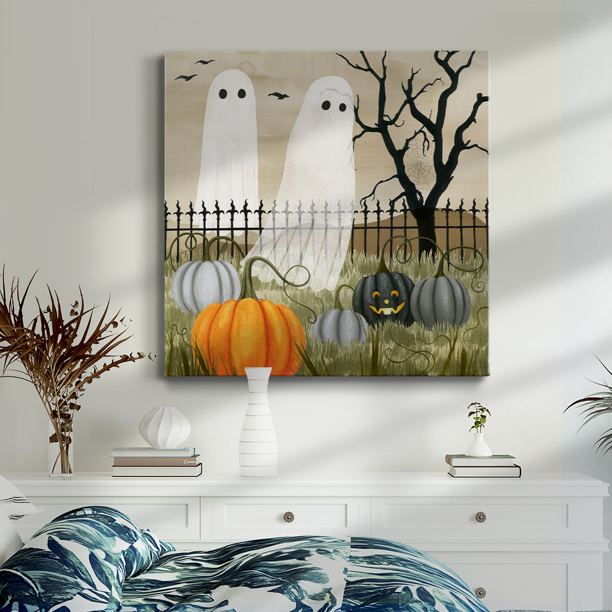 Haunted Pumpkin Patch II -Premium Gallery Wrapped Canvas - Ready to Hang