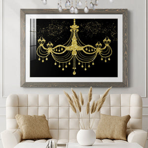 Golden Chandelier-Premium Framed Print - Ready to Hang