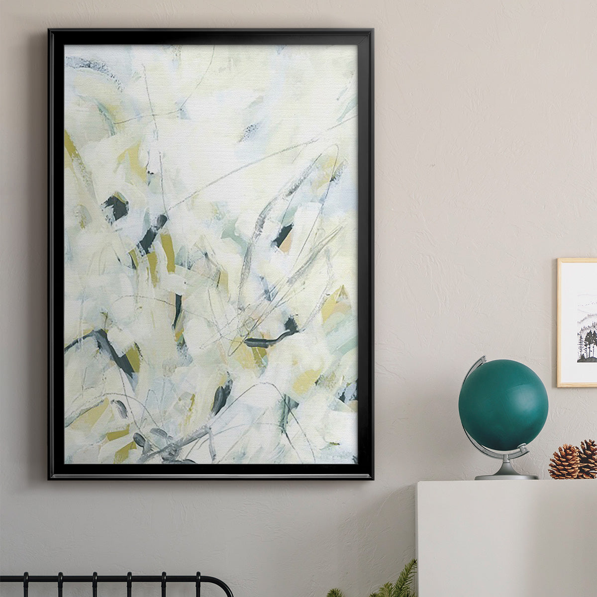 Ice Scribe I Premium Framed Print - Ready to Hang