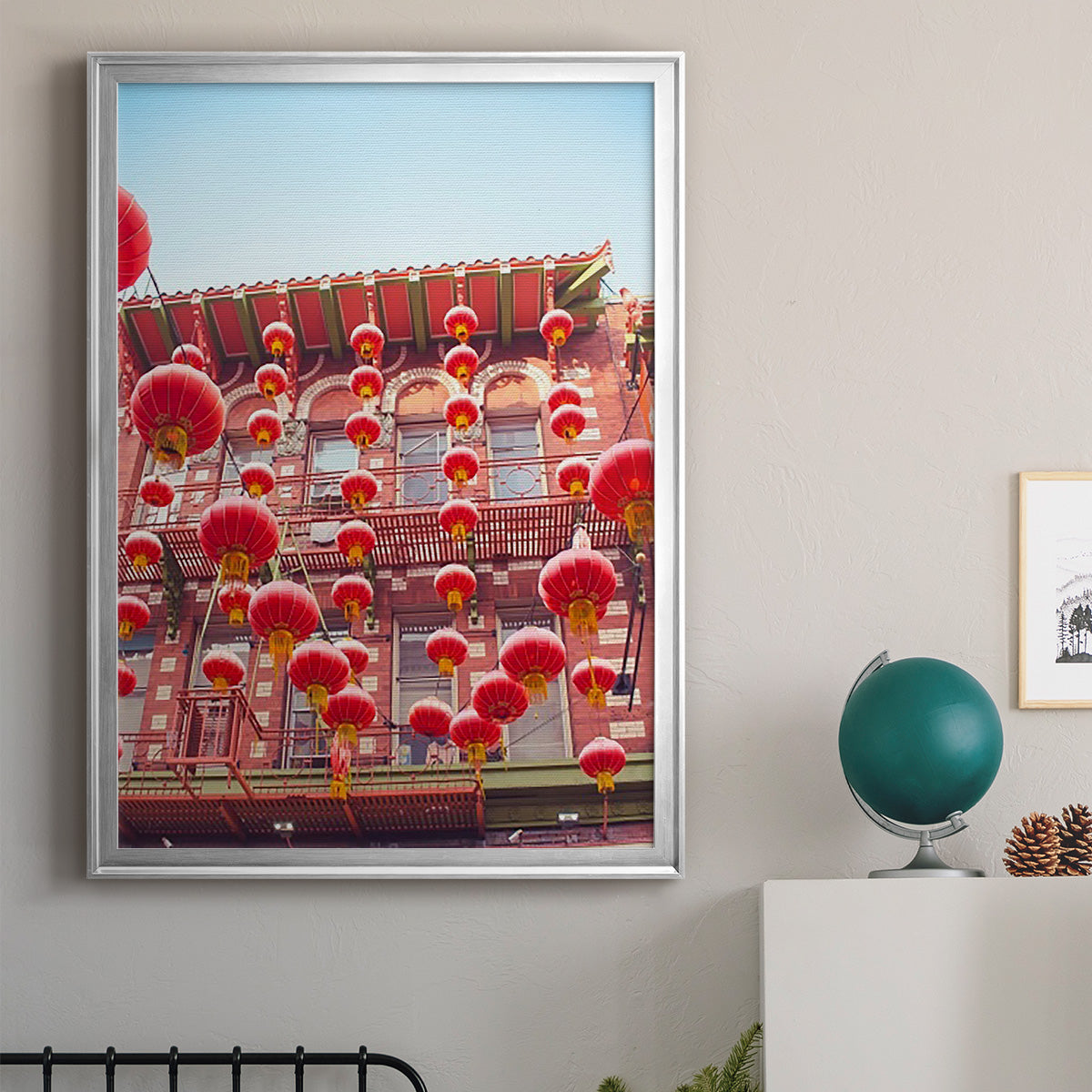 Lovely Lanterns II Premium Framed Print - Ready to Hang