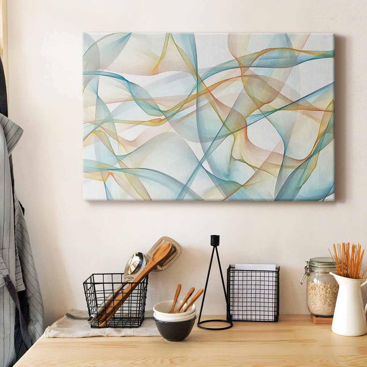 Curves and Waves VI Premium Gallery Wrapped Canvas - Ready to Hang