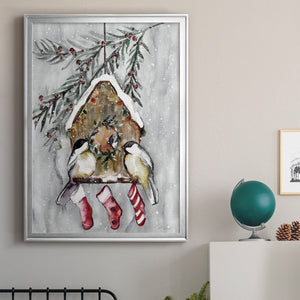 Winter Birds Premium Framed Print - Ready to Hang