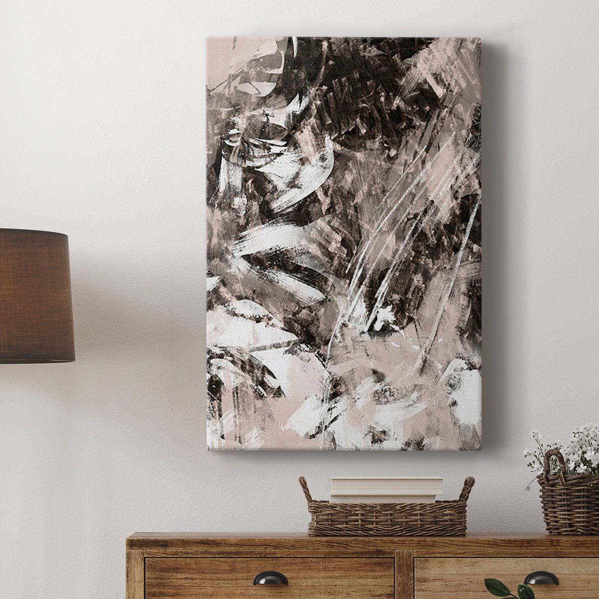 Blush Blackboard II Premium Gallery Wrapped Canvas - Ready to Hang