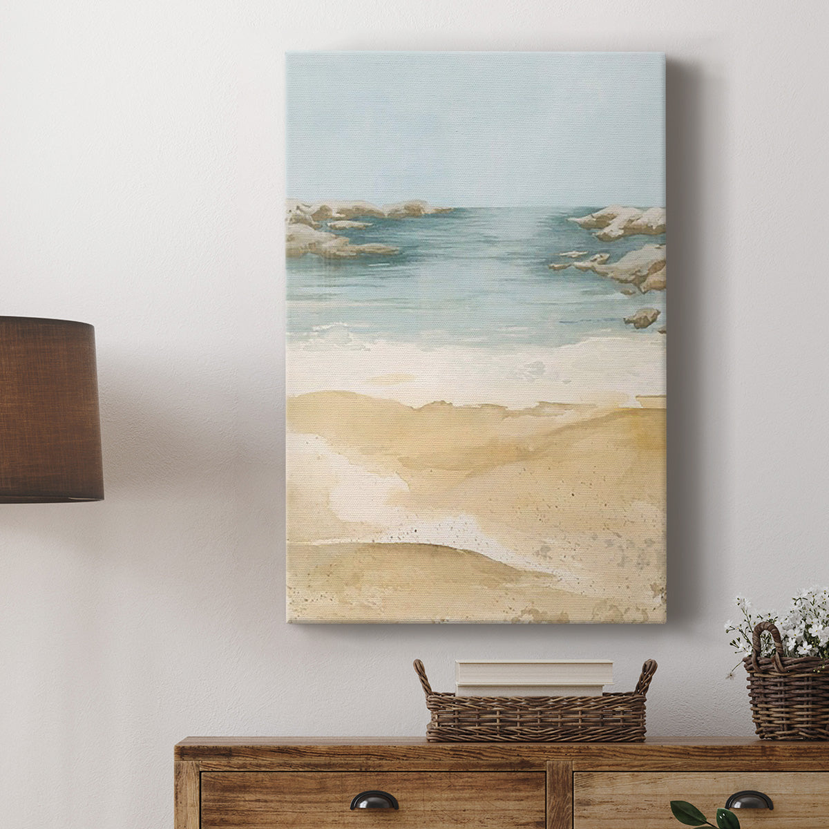 Tranquil Beach II Premium Gallery Wrapped Canvas - Ready to Hang