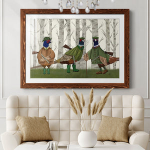 Pheasant Shooting Party Group 2-Premium Framed Print - Ready to Hang