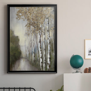 Woodland Walk Neutral Premium Framed Print - Ready to Hang