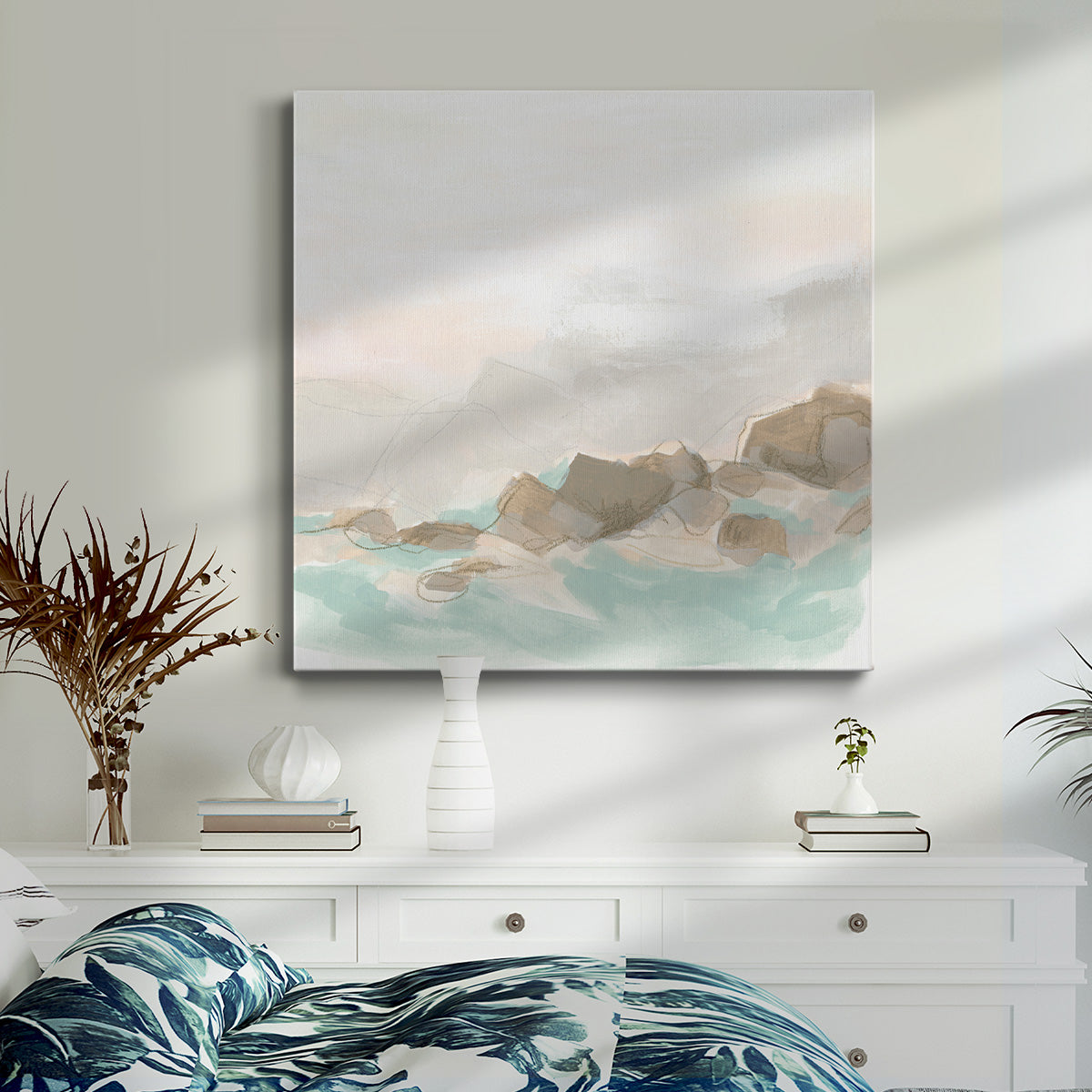 Beach Stones II-Premium Gallery Wrapped Canvas - Ready to Hang