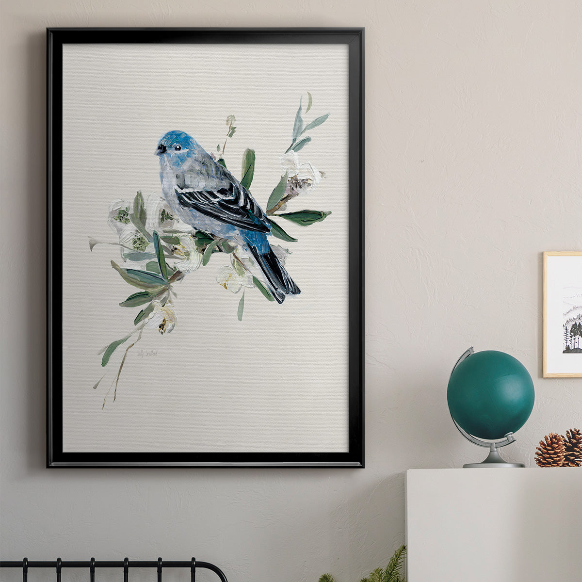 Bluebird Happy II Premium Framed Print - Ready to Hang