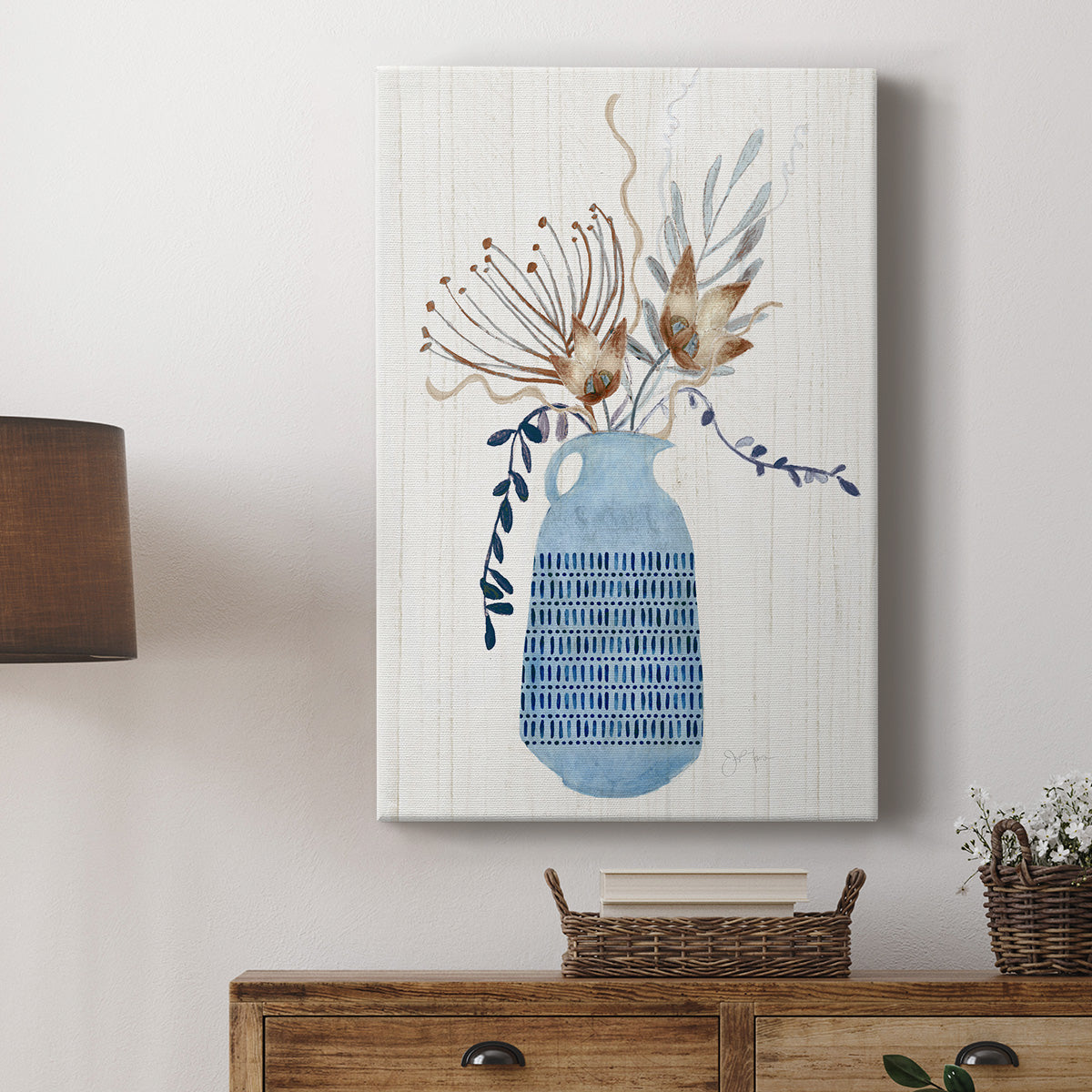 Boho Arrangement I Premium Gallery Wrapped Canvas - Ready to Hang