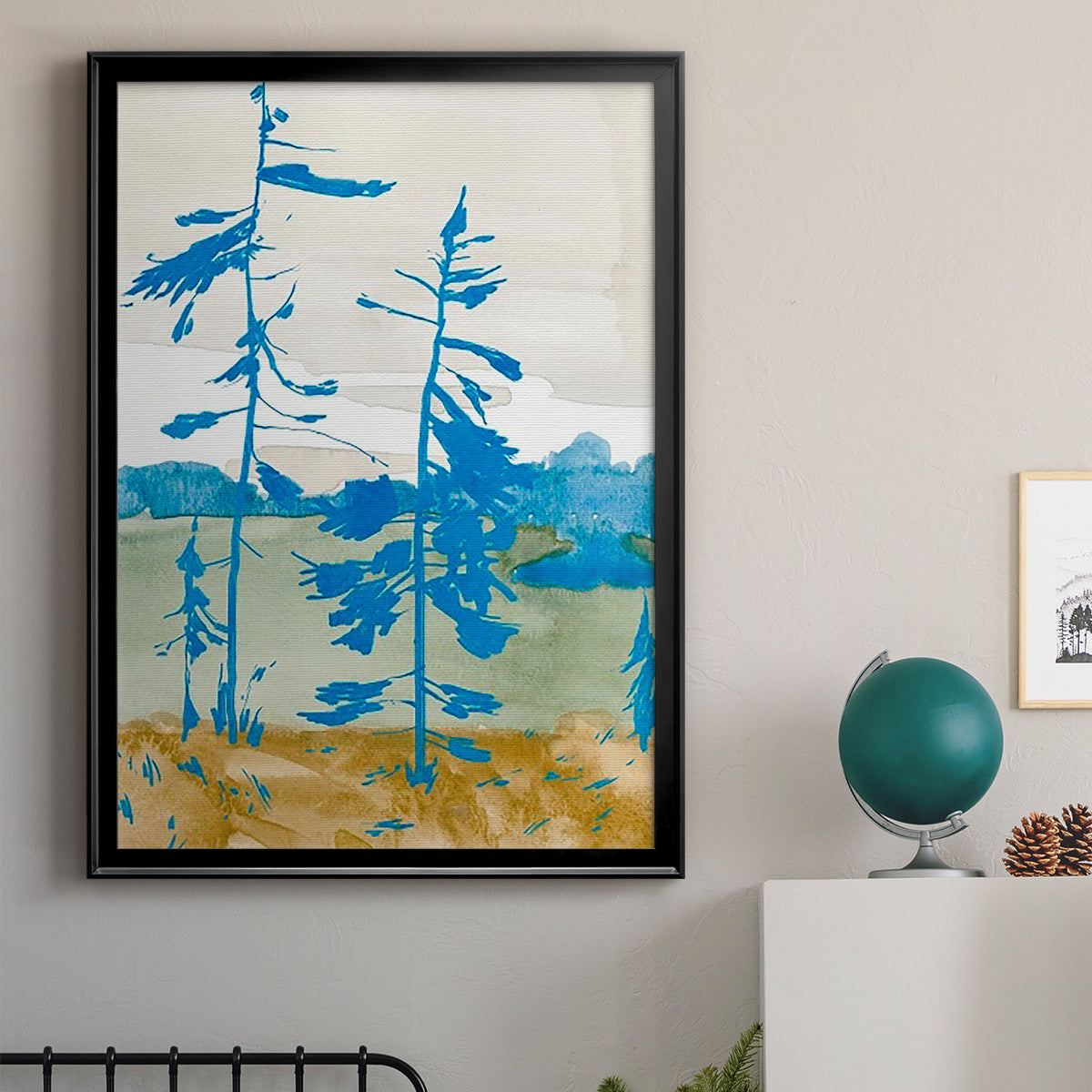 Cerulean Spruce I Premium Framed Print - Ready to Hang