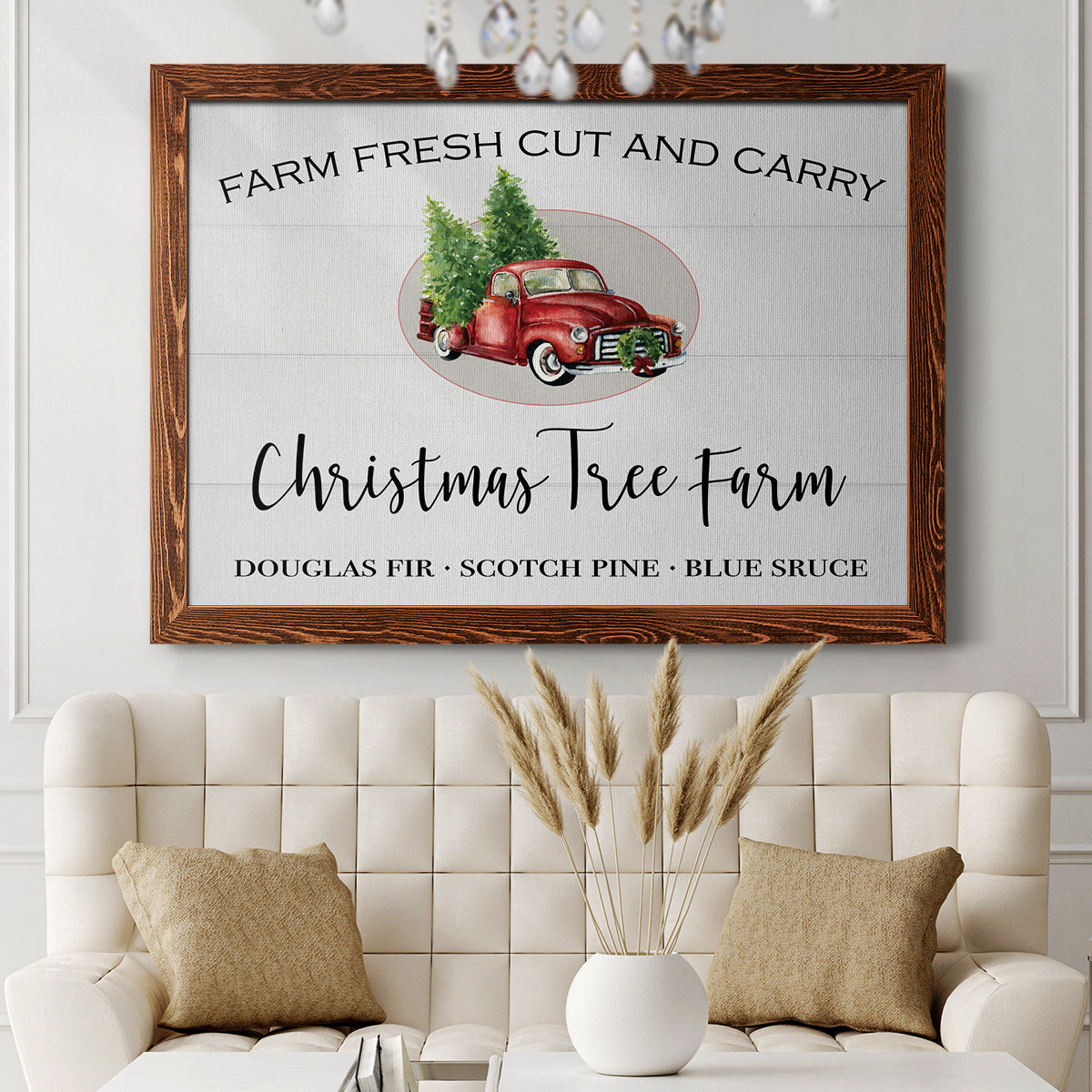 Christmas Tree Farm-Premium Framed Canvas - Ready to Hang