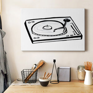 Vinyl Sketch Premium Gallery Wrapped Canvas - Ready to Hang