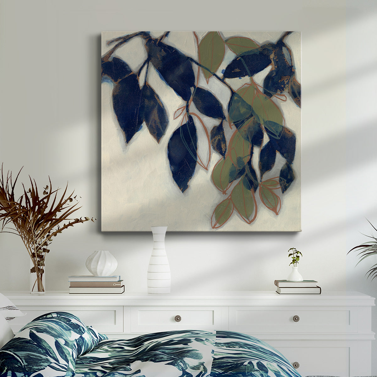 Entwined Leaves II-Premium Gallery Wrapped Canvas - Ready to Hang