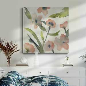 Blush Pink Blooms II-Premium Gallery Wrapped Canvas - Ready to Hang