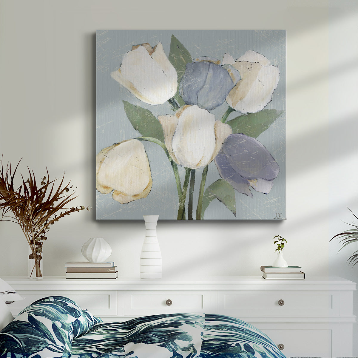 French Tulips II-Premium Gallery Wrapped Canvas - Ready to Hang