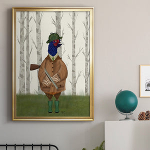 Pheasant Shooting Party 3 Premium Framed Print - Ready to Hang