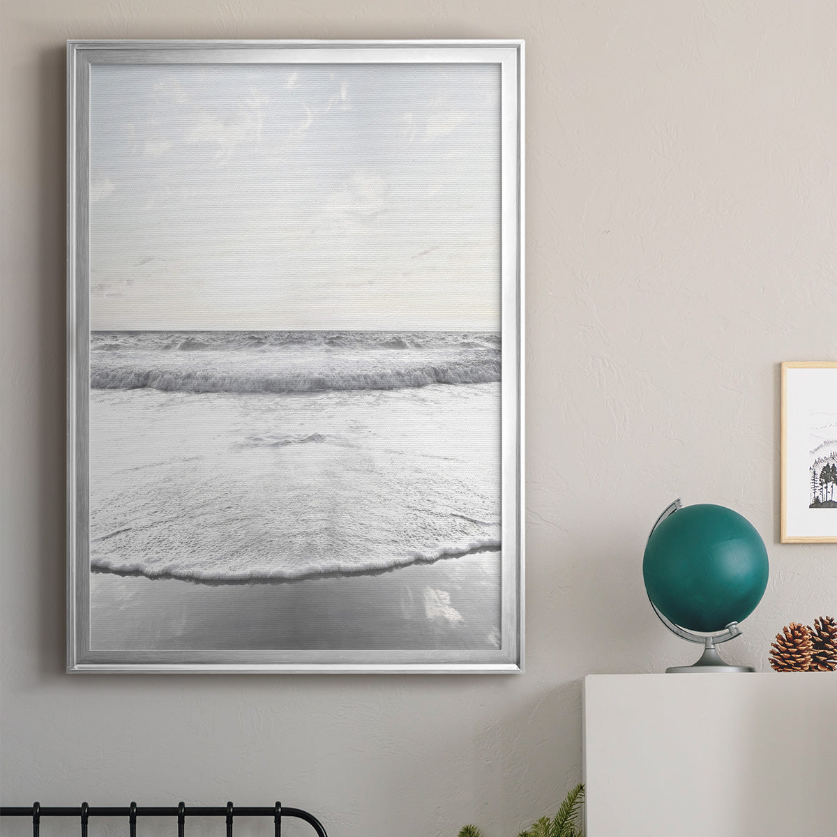 Serene Shore Premium Framed Print - Ready to Hang