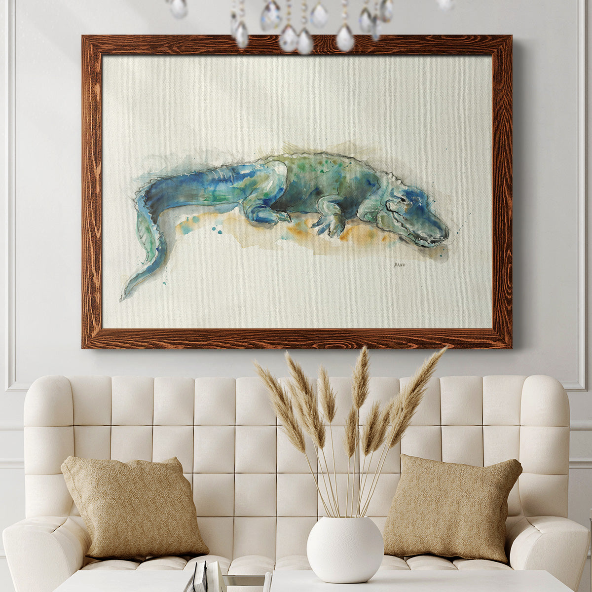 Alligator-Premium Framed Canvas - Ready to Hang