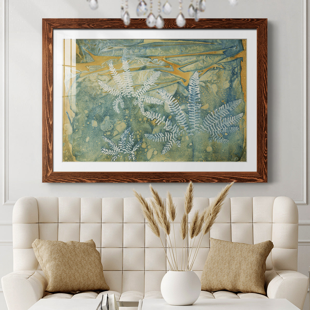 Floating Ferns-Premium Framed Print - Ready to Hang