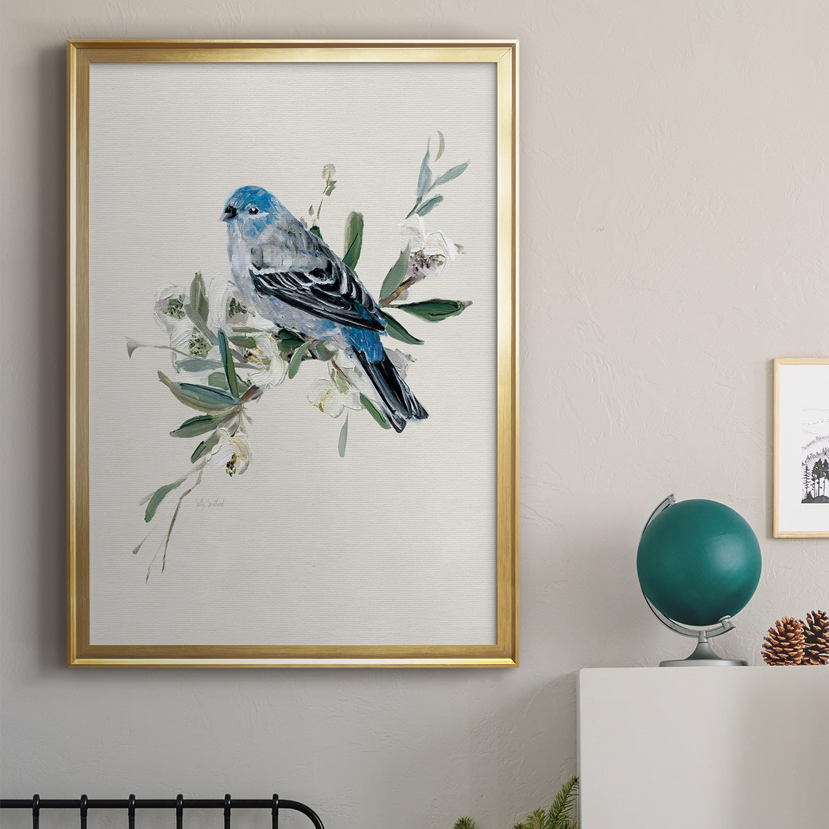 Bluebird Happy II Premium Framed Print - Ready to Hang