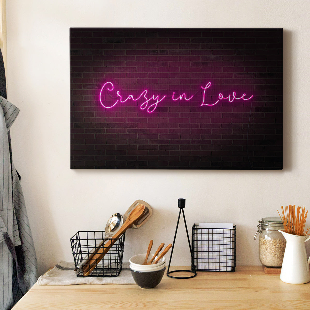 Neon Love II Premium Gallery Wrapped Canvas - Ready to Hang