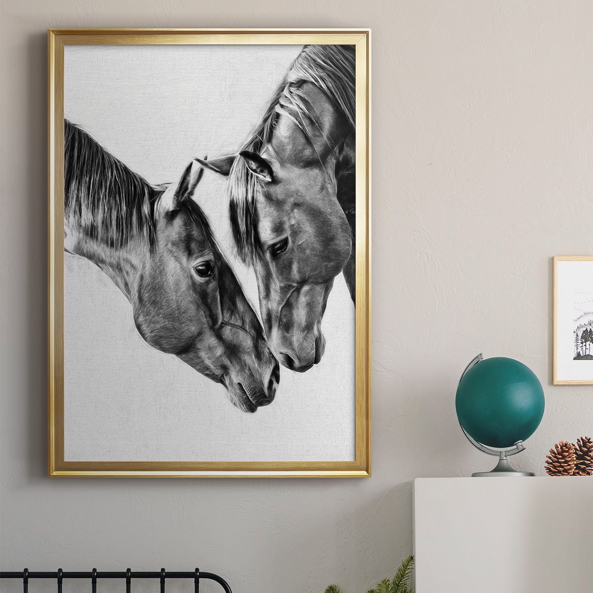 Equine Portrait VI Premium Framed Print - Ready to Hang