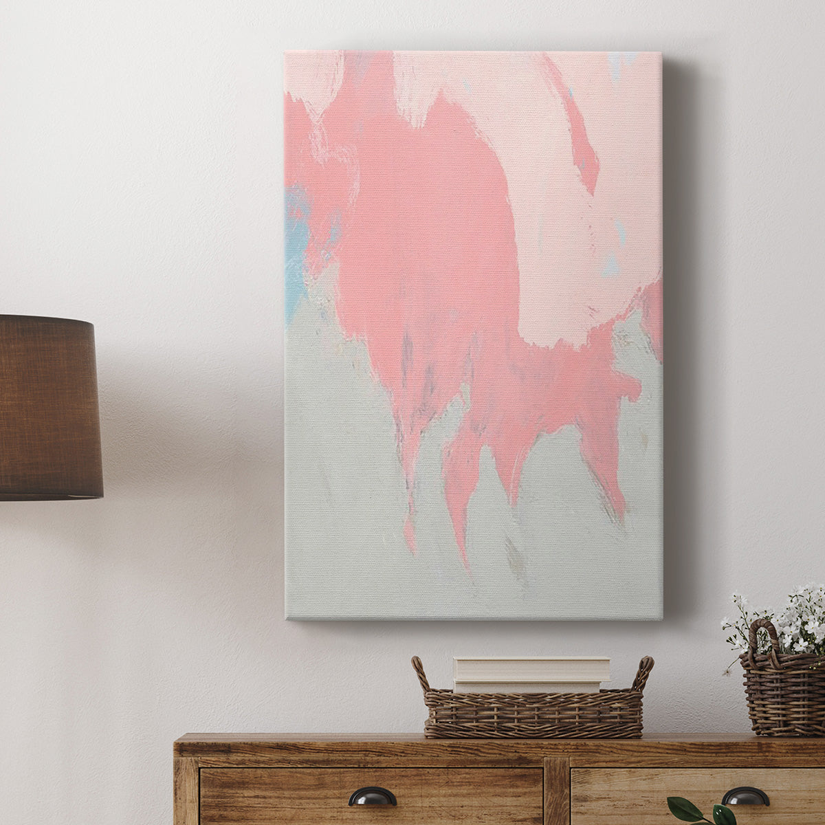 Blushing Abstract II Premium Gallery Wrapped Canvas - Ready to Hang