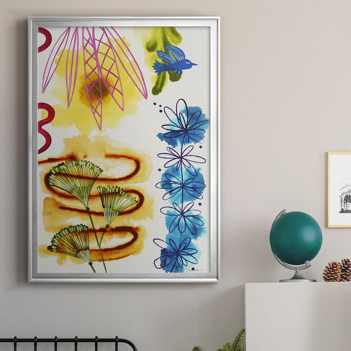Flower Power I Premium Framed Print - Ready to Hang