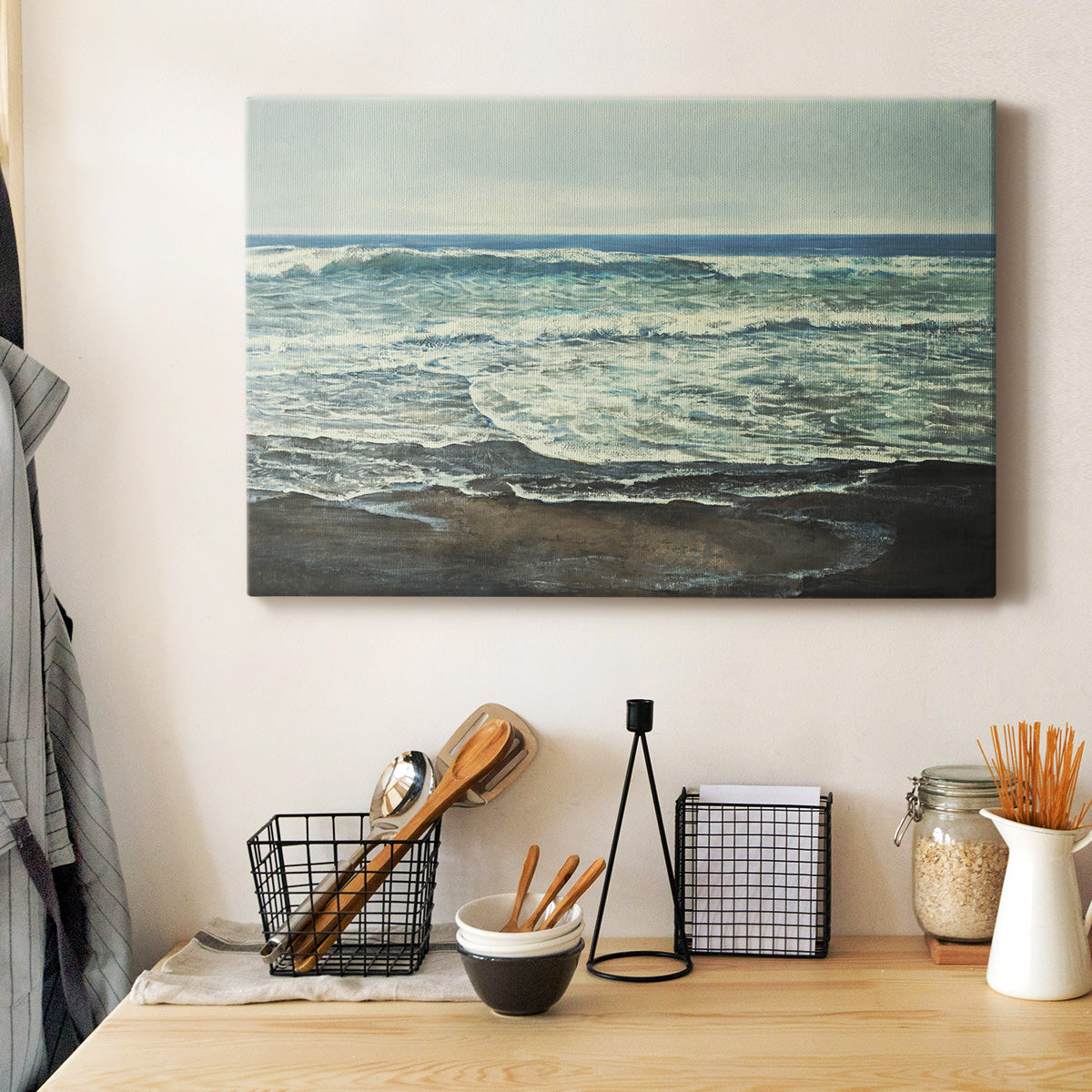 Coastal Reflection Premium Gallery Wrapped Canvas - Ready to Hang