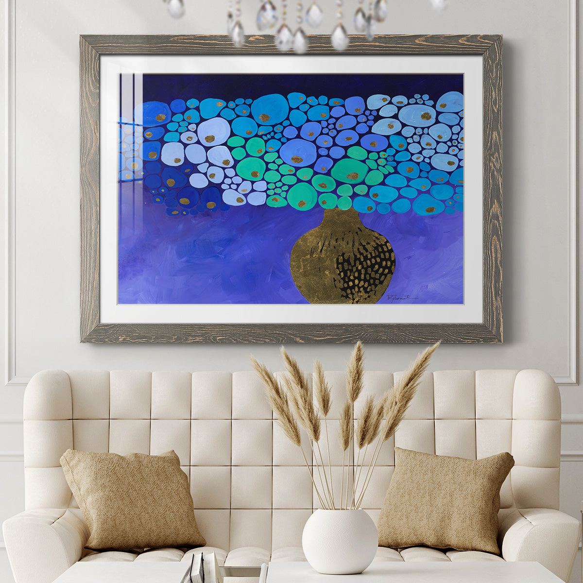Blue Poppies II-Premium Framed Print - Ready to Hang