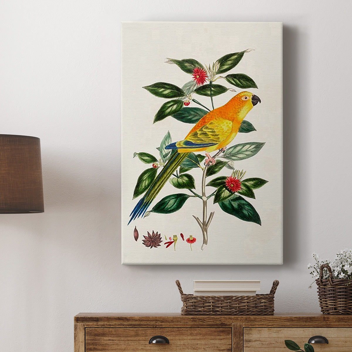 Bird in Habitat V Premium Gallery Wrapped Canvas - Ready to Hang