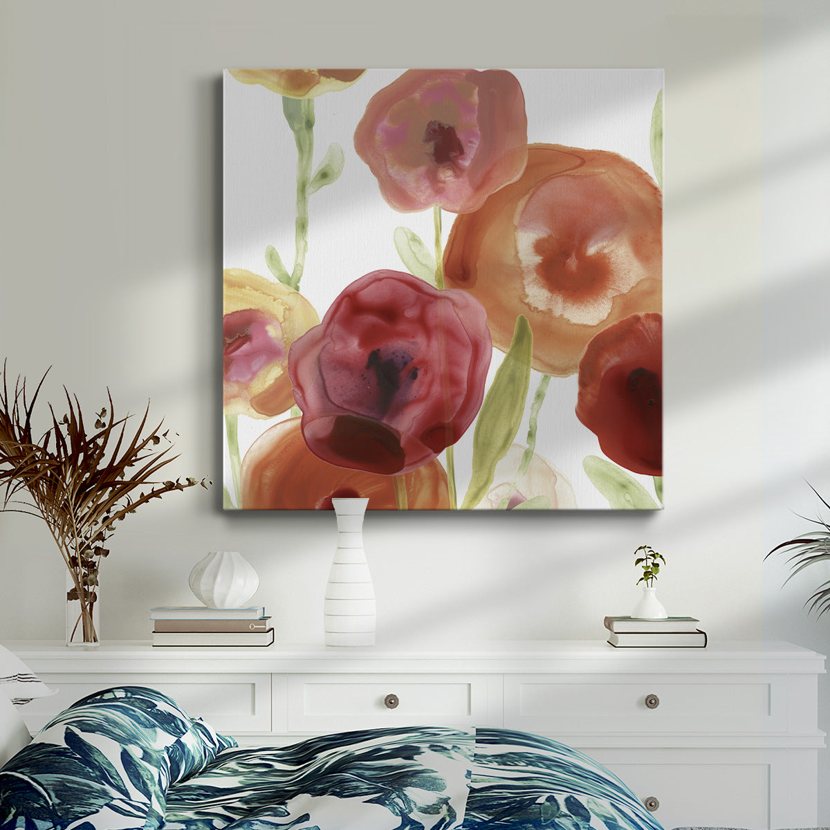 Poppy Patch I-Premium Gallery Wrapped Canvas - Ready to Hang