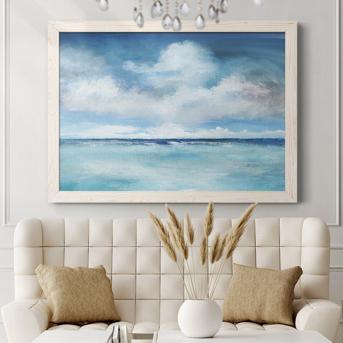 Caribbean Clouds-Premium Framed Canvas - Ready to Hang