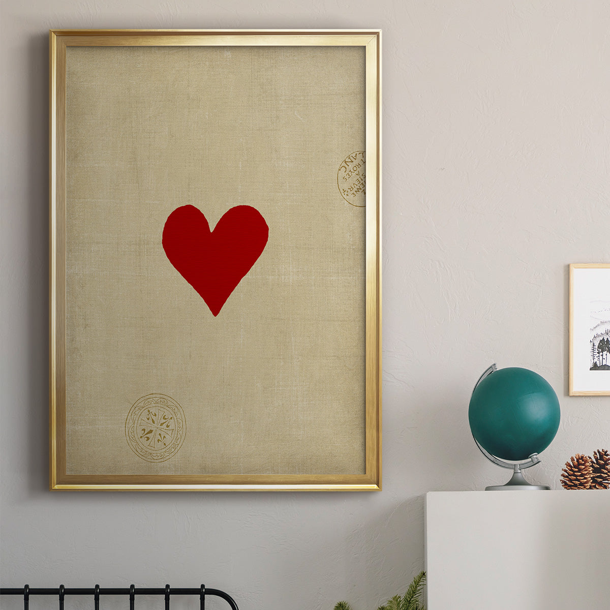 Small Heart Premium Framed Print - Ready to Hang