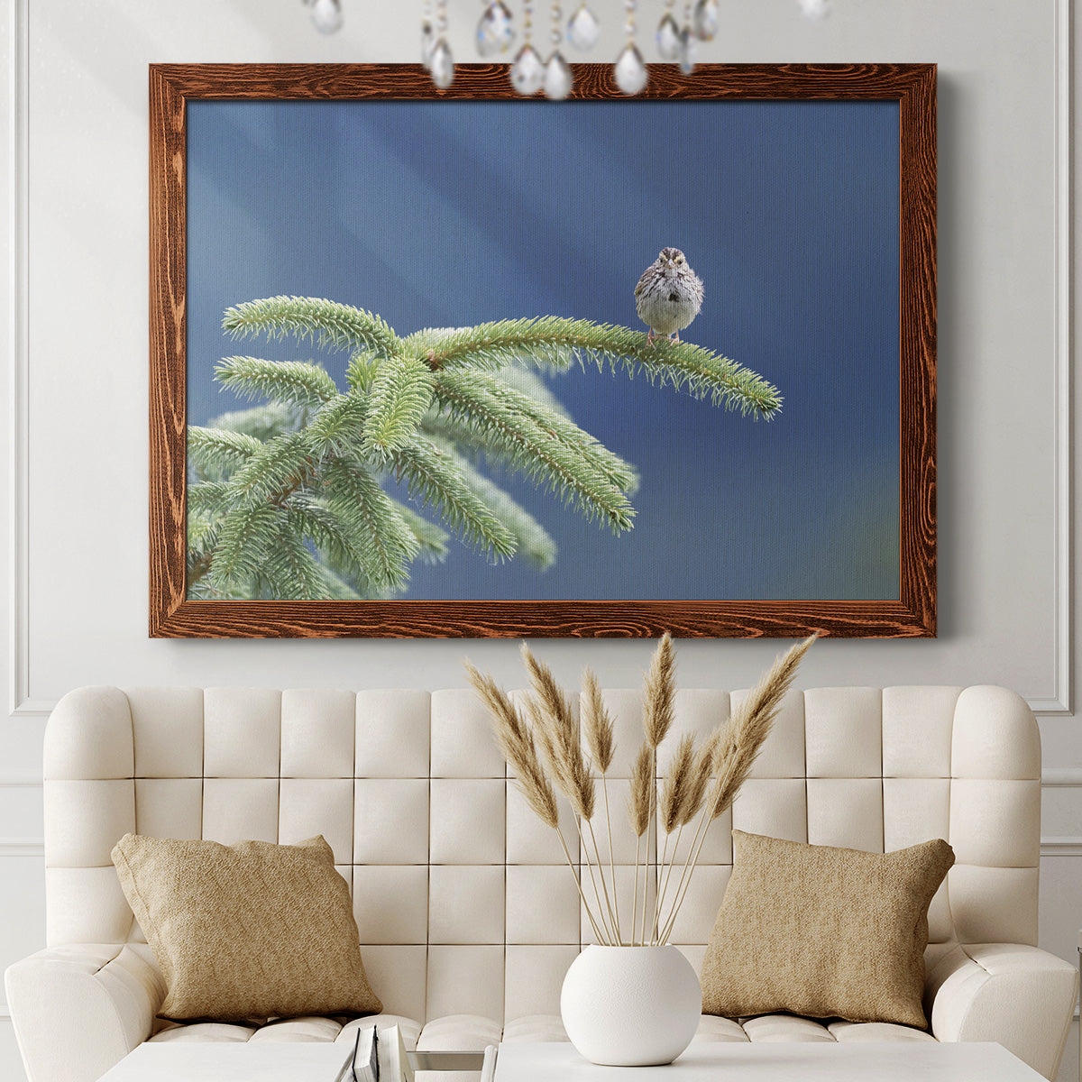 Evergreen Perch-Premium Framed Canvas - Ready to Hang