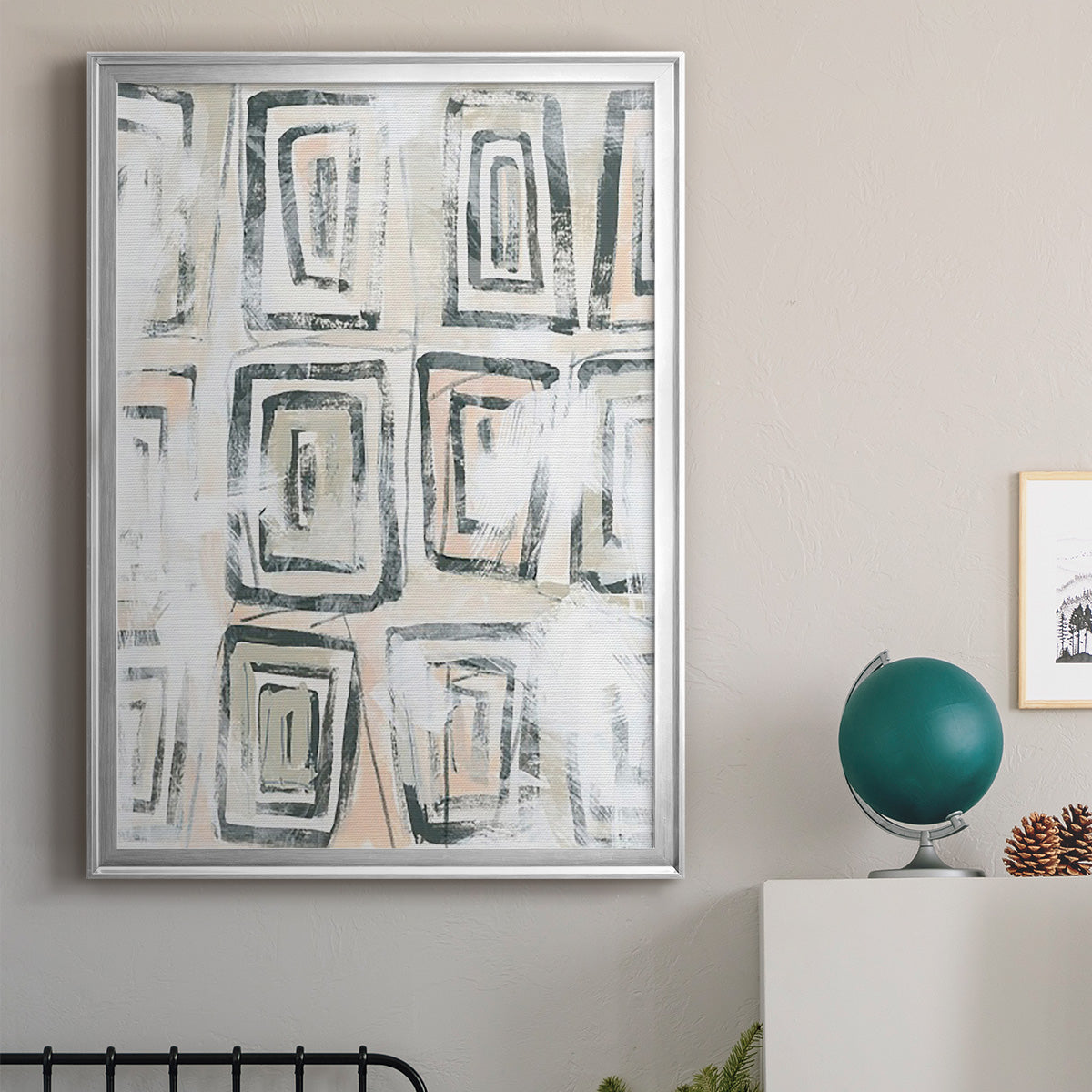 Sand Glyphs IV Premium Framed Print - Ready to Hang