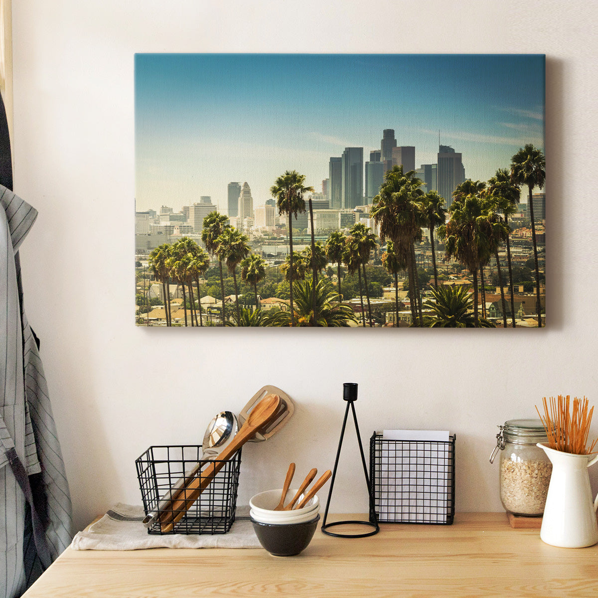 Downtown Los Angeles II Premium Gallery Wrapped Canvas - Ready to Hang