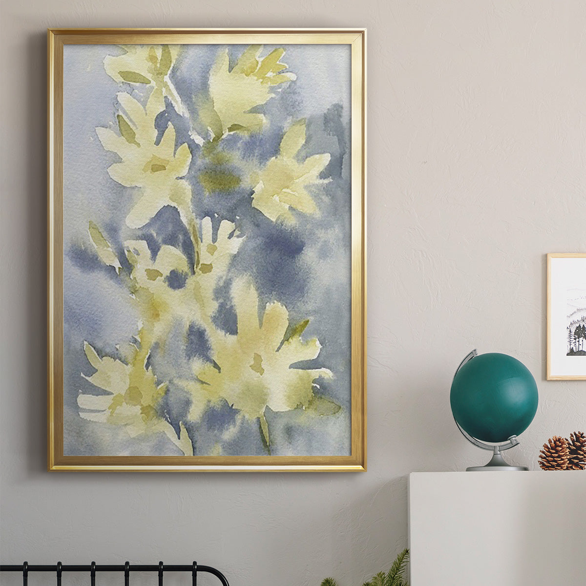 Forsythia Blooms I Premium Framed Print - Ready to Hang