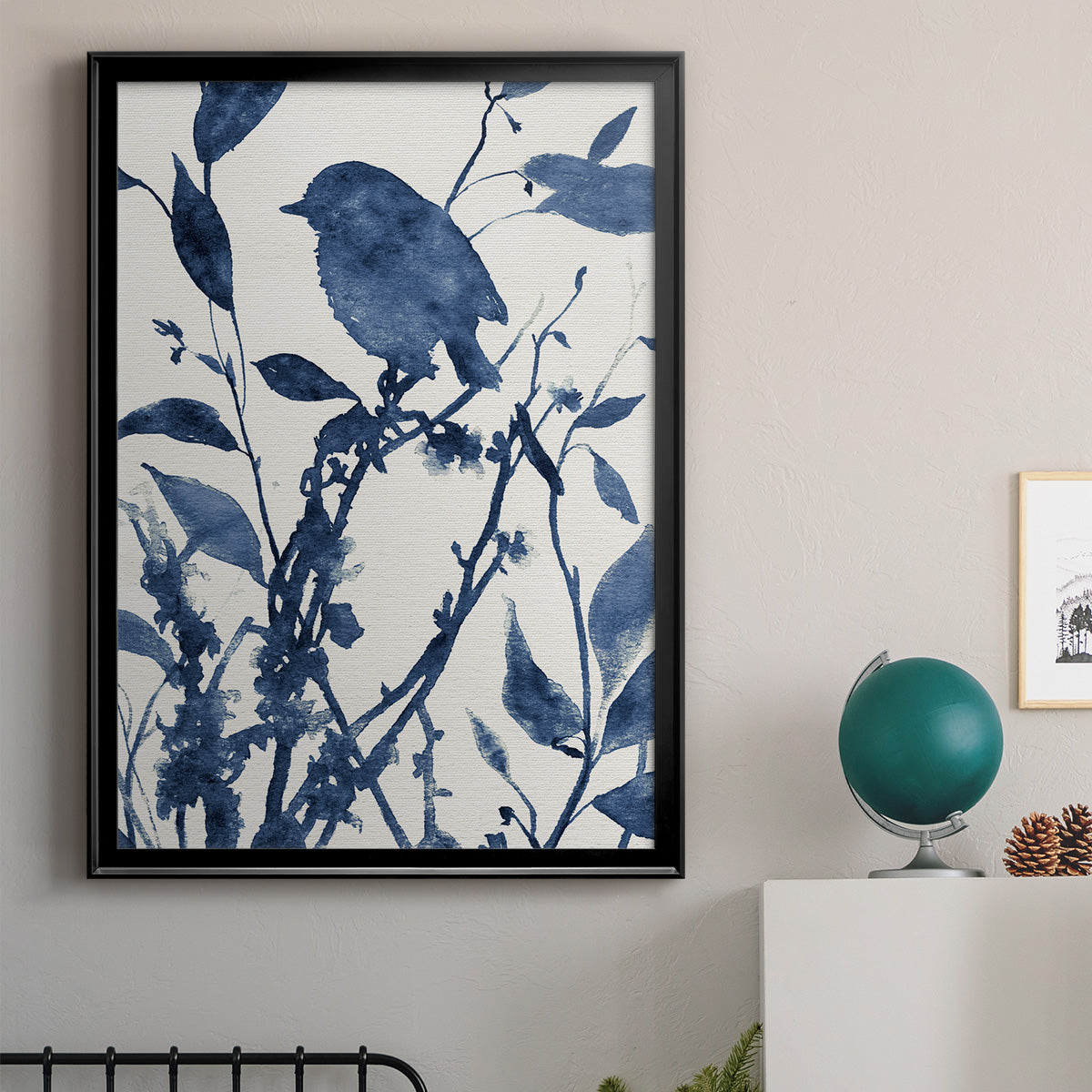 Bluebird Silhouette II Premium Framed Print - Ready to Hang