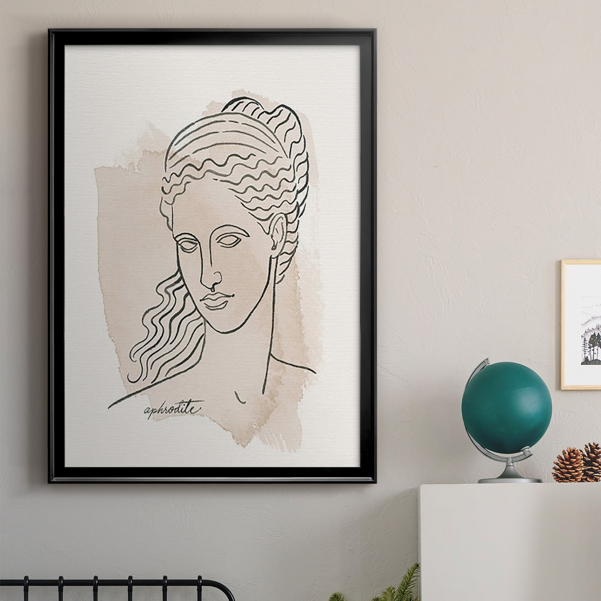 Greek Busts V Premium Framed Print - Ready to Hang