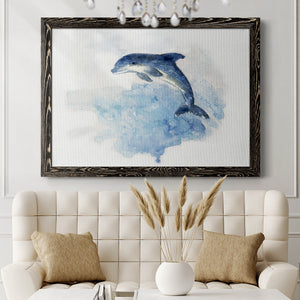 Wave Jumping-Premium Framed Canvas - Ready to Hang