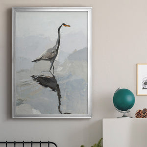 Heron Premium Framed Print - Ready to Hang