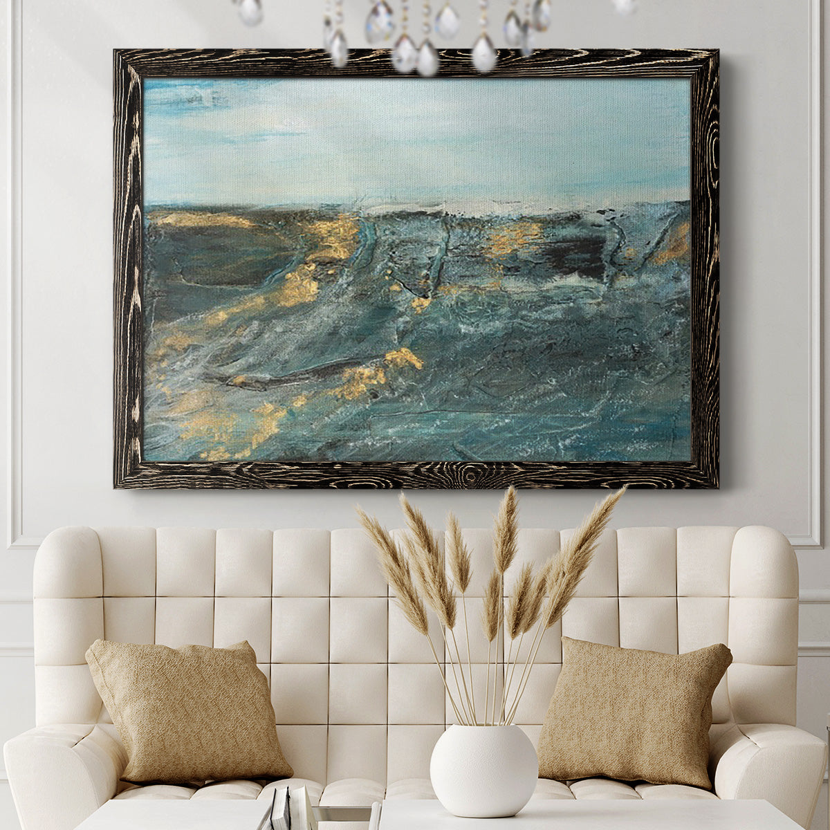 Flow of Love in Ocean I-Premium Framed Canvas - Ready to Hang